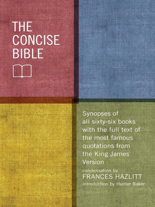 Title details for The Concise Bible by Frances Hazlitt - Available